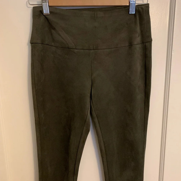 J. McLaughlin forest green faux suede leggings, women’s size XS - Picture 2 of 7